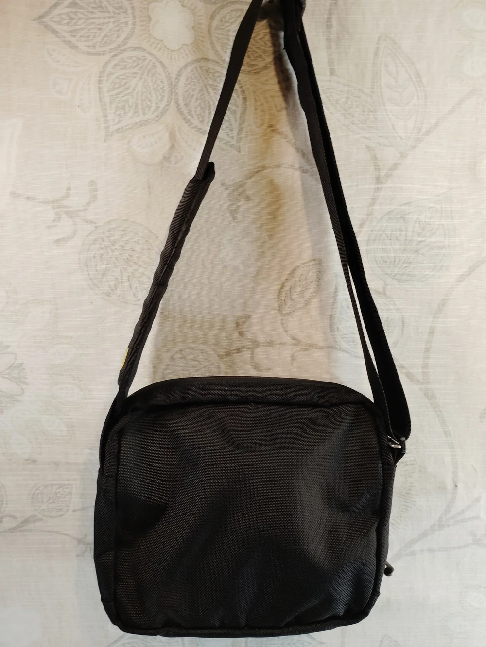 Timbuk2 Black Messenger Crossbody Bag with Yellow Logo
